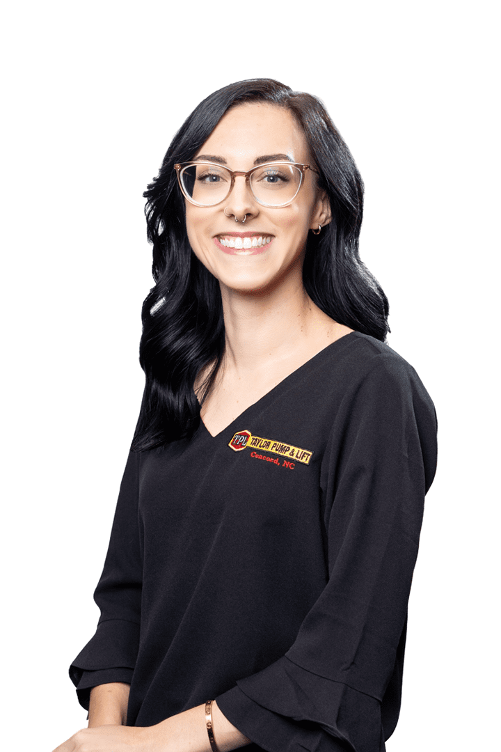 A woman wearing glasses and black shirt